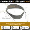 Fade Guide X and Neckline Shaving Template | Curved Silicone Band | Great for Creating Fade Guidelines and for DIY Haircuts | Fade Guide for Hair Clippers view 3