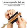 Wooden Cleaning Finger Nail Brush with Nylon Charcoal Bristles & Hanging Rope - Double-Sided Fingernail Brush for Scrubbing Fingernails - Pumice Stone - Natural Earth Lava Black - Health Foot Care view 4