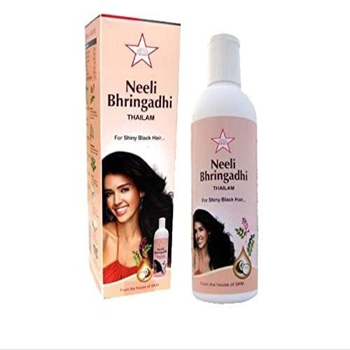 Dmary Revitalize You Every Moments with Device of Tree SKM Neeli Bhringadhi Thailam Oil for Shiny Black Hair, 100ml