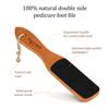 Foot File with Handle Pumice Stone for Dry Dead Skin - Callus Remover for Feet Double- Pumice Stone - Natural Earth Lava Black - Callus/Corn Remover for Feet Heels and Palm view 3