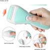 GIENEX Feet Callus Remover Electric Foot File Dead Skin Pedicure Tool Electronic Wet & Dry Vacuum Scrubber with 2 Coarse Roller Heads Heel Care Rechargeable Remover. view 3