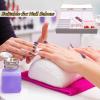 Rosvola Nail Art Display, Nail Storage Organizer Box, Empty Nail Tips Storage Box with cover Fake Nail Display Case for Nail Salon Home Use (White) view 3