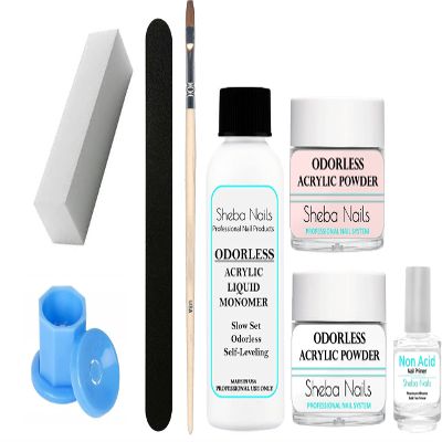 SHEBA NAILS State Board Sealed Odorless Acrylic Nail Starter Kit