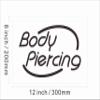 100018 Body Piercing Tattoo Shop Center Home Decor Display LED Light Neon Sign (12" X 8", Yellow) view 4