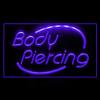 100018 Body Piercing Tattoo Shop Center Home Decor Display LED Light Neon Sign (16" X 12", Purple) view 2