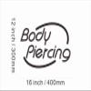 100018 Body Piercing Tattoo Shop Center Home Decor Display LED Light Neon Sign (16" X 12", Orange) view 4