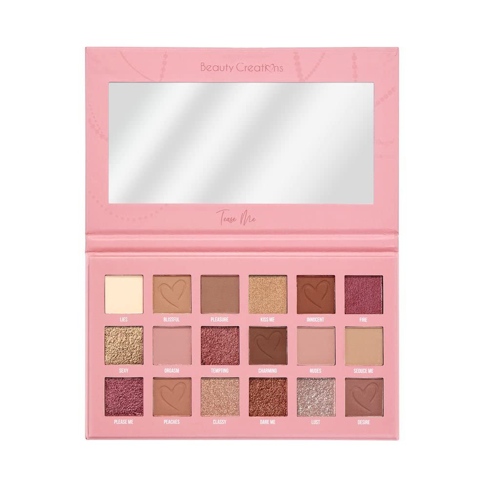 New and Improved TEASE ME Eyeshadow Pallette by Beauty Creations Cosmetics