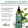 Difeel Rosemary and Mint Premium Hair Oil with Biotin 8 oz. - Made with Natural Mint & Rosemary Oil for Hair Growth view 2