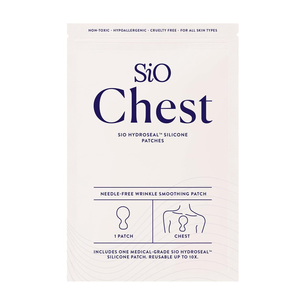 SiO Beauty ChestLift - Wrinkle-Smoothing, Medical-Grade Silicone Patches for Chest Fine Lines - Reusable Up to 10x - Cruelty-Free & Environmentally-Friendly Hydrating Beauty Patches - 1 Patch