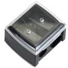 Eyeliner Sharpener Makeup Pencil Sharpener Dual Holes Eye Pencil Sharpener with Cover Portable Cosmetic Pencil Sharpeners for Eyebrow Eyeliner Pencil Makeup ToolsUseful Design view 1