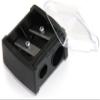 Eyeliner Sharpener Makeup Pencil Sharpener Dual Holes Eye Pencil Sharpener with Cover Portable Cosmetic Pencil Sharpeners for Eyebrow Eyeliner Pencil Makeup ToolsUseful Design view 2