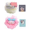 2 Pack Anime Bath Shower Loofah Sponges Pink Exfoliating Loofah Cute Body Loofah Sponge Womens Cute Shower Loofah Cute Cleaning Sponges Pop Anime Cat Rabbit Cartoon Cleaning Sponges with Hooks Kit view 1