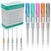 judero Catheter Piercing Needles 50Pcs Mixed IV Catheter Needles 14G 16G 18G 20G 22G Ear Nose Piercing Needles Hollow Needles for Lip Tongue Belly Navel Nipple Cartilage Piercing Kit Piercing Tools view 1