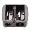 Cosmetic Pencil Sharpeners Lip Liner Sharpener Eyeliner Sharpener 2 Holes Makeup Pencil Sharpener-Black view 1
