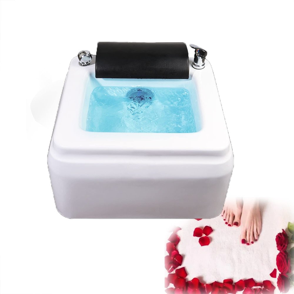 Feet Soaking Tub,Foot Massager Spa,Acrylic Pedicure Sink,Pedicure Foot Spa,foot Soak Tub,pedicure Kit Foot Spa,Foot Bath Spa With Massage Surfing,foot Spa,foot Bath Basin,with 7 Colorful Lights
