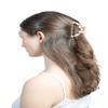 LELE FASHION Fancy Hair Clips Hallow Alloy And Velvet Claw Clips Womens Hair Clips Cute Hair Clips For Women Rectangle Claw Clip Non-Slip Styling Hair Clips Jaw Clips For Hair Accessories For Women  3x2 Inches (Pack of 3) view 1