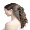 LELE FASHION Fancy Hair Clips Hallow Alloy And Velvet Claw Clips Womens Hair Clips Cute Hair Clips For Women Rectangle Claw Clip Non-Slip Styling Hair Clips Jaw Clips For Hair Accessories For Women  3x2 Inches (Pack of 3) view 3