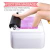 SADRIM Feet Soaking Tub,Foot Massager Spa,Acrylic Pedicure Sink,Pedicure Foot Spa,Foot Soak Tub,deep Foot Bath Spa with Massage Surfing,Foot Spa,Foot Tub for Soaking Feet,with 7 Colorful Lights view 2