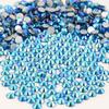 NCB Nancybeads 1500pcs Flatback Round Glass Nail Art Rhinestones Crystal for DIY Making Accessories Shoes, Clothes, Face Art, Bags, Manicure (Blue Zircon AB, SS20 1500pcs) view 2