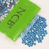 NCB Nancybeads 1500pcs Flatback Round Glass Nail Art Rhinestones Crystal for DIY Making Accessories Shoes, Clothes, Face Art, Bags, Manicure (Blue Zircon AB, SS20 1500pcs) view 3