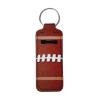 Baxinh Soft Ball Base Ball Chapstick Holder Keychain Lip Balm Holder, Neoprene Chapstick Sleeve Keychain for Women Girl, Portable Automotive Decoration, Red view 1