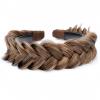 Gledola Wide Braided Headband With Teeth Braids Hairband With Tooth Synthetic Hair Band Plaited Hairband For Women (W-Yellow Earth) view 2