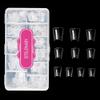 Duck Nail Tips 500PCSSITELENABY Clear Duck Feet Flare Tips for Acrylic Nails,Wide French Half Cover Nail Tips for Nail Salons and DIY French ABS Nail Art Tips 10 Size (500pcs Duck nail tips) view 1