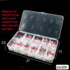 Duck Nail Tips 500PCSSITELENABY Clear Duck Feet Flare Tips for Acrylic Nails,Wide French Half Cover Nail Tips for Nail Salons and DIY French ABS Nail Art Tips 10 Size (500pcs Duck nail tips) view 3