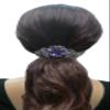 Set of 3 jcgy Large Barrettes Sparkly Crystals Thick Hair Hairclips for Women 0052-3purpleGrnOWjetCtr view 4
