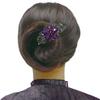 Set of 4 jcgy Combo 3 Styles Large Crystal Thick Hair Barrettes for Women 0052-4jetPurpleGreenOWjetCtr view 4