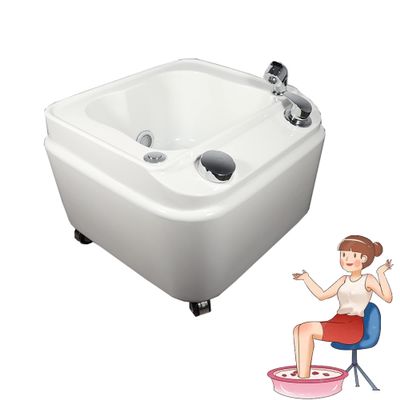 SADRIM Pedicure Foot Spa,Foot Massager Spa,Acrylic feet Soaking tub,Foot Bath with 7 Colorful Lights,Foot soak tub,Foot spa with Massage and Jets,Portable Foot Bath with 360 Mobile casters