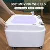 SADRIM Pedicure Foot Spa,Foot Massager Spa,Acrylic feet Soaking tub,Foot Bath with 7 Colorful Lights,Foot soak tub,Foot spa with Massage and Jets,Portable Foot Bath with 360 Mobile casters view 2