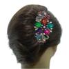 Set of 4 jcgy Combo 3 Styles Large Crystal Thick Hair Barrettes for Women 0052-4multiPurpleGreenJet view 3
