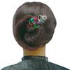 Set of 4 jcgy Combo 3 Styles Large Crystal Thick Hair Barrettes for Women 0052-4multiPurpleGreenJet view 4