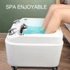 SRDCAIM Foot Massager Spa,Pedicure Foot Spa,Foot Bath with 7 Colorful Lights,Acrylic Pedicure Sink,Feet Soaking Tub,Foot Spa with Massage and Jets,Portable Foot Bath with 360 Mobile Casters view 3