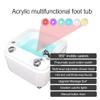 SRDCAIM Foot Massager Spa,Pedicure Foot Spa,Foot Bath with 7 Colorful Lights,Acrylic Pedicure Sink,Feet Soaking Tub,Foot Spa with Massage and Jets,Portable Foot Bath with 360 Mobile Casters view 4