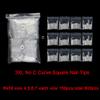 SWETIDY 600Pcs Refill False Nails, No C Curve Square 3XL Nail Tips (Size 4,5,6,7) ABS Material, Ideal for Salon & Home DIY view 2
