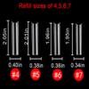 SWETIDY 600Pcs Refill False Nails, No C Curve Square 3XL Nail Tips (Size 4,5,6,7) ABS Material, Ideal for Salon & Home DIY view 3