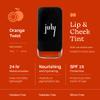 July Orange Twist Lip & Cheek Tint 3in1 for Lips Cheeks & Eyelids SPF 15 24hr Moisturization Vibrant Creamy Matte with Jojoba Seed Oil & Sweet Almond Oil 10gm (Orange) view 2