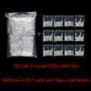 3XL No C Curve Nail Tips, SWETIDY 600Pcs Refill Size of 4,5,6,7 Clear Acrylic Nails Square Shape Nail Half Cover (600Pcs Refill 3XL Coffin) view 2
