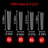 3XL No C Curve Nail Tips, SWETIDY 600Pcs Refill Size of 4,5,6,7 Clear Acrylic Nails Square Shape Nail Half Cover (600Pcs Refill 3XL Coffin) view 3