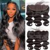 13x4 Body Wave HD Lace Frontal Human Hair 14 Inch Body Wave Ear to Ear Transparent Lace Frontal Only 100% Unprocessed Brazilian Virgin Human Hair Closure Pre Plucked with Baby Hair view 1
