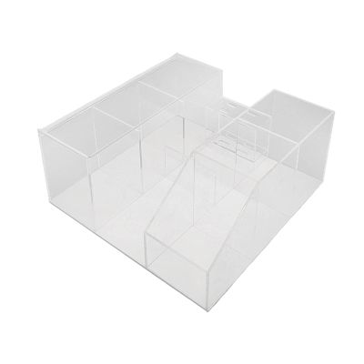 AAGAZA Eyelash Extension Supplies Accessories Tools Organizer Storage Box with Tweezer Holder Stand, Display Storage Box Shelf Holder - Transparent Acrylic (Color : Transparent Acrylic)