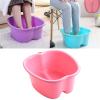 AAGAZA Foot Soaking Bath Basin for Soaking Feet andMassager Tub at Home Spa Treatment Callus, Fungus, Dead Skin Remover - Red view 2