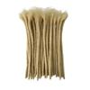 0.4cm Thickness #613 Blonde Color 6 Inch 60 Strands 100% Real Human Hair Dreadlock Extensions for Man/Women/Kid Full Head Handmade Can Be Dyed Bleached Curled Permanent loc Extension view 2