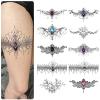 Roarhowl Lace Tattoos, Large Sexy Temporary Tattoo Set, Temporary Tattoos For Women, Belly Back Waist Thigh Body Art Fake Tattoos (Set 3) view 1