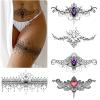Roarhowl Lace Tattoos, Large Sexy Temporary Tattoo Set, Temporary Tattoos For Women, Belly Back Waist Thigh Body Art Fake Tattoos (Set 2) view 1
