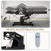 Paddie Electric Height Adjustable Tattoo Chair Spa Bed, Electric Lift Massage Table 3-Section Folding with Storage Pocket for Client/Esthetician/Artist, Black view 3