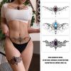 Roarhowl Lace Tattoos, Large Sexy Temporary Tattoo Set, Temporary Tattoos For Women, Belly Back Waist Thigh Body Art Fake Tattoos (Set 1) view 2