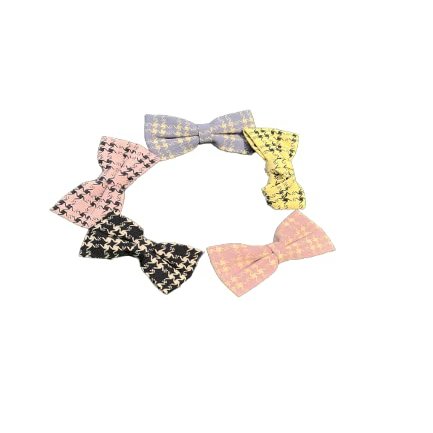 6PCS 3.6 Inches Baby Girls Linen Hair Bows Clips 6 Colors Fully Printed Hair Barrettes Accessories for Babies Infant Toddlers Kids
